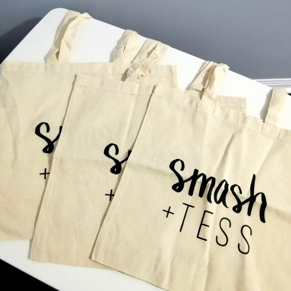 3 Tote Bundle Smash & Tess Canvas Reusable Tote Bags - Picture 1 of 6